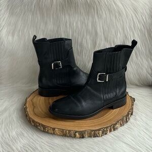 Stelle Monelle black leather Chelsea boots